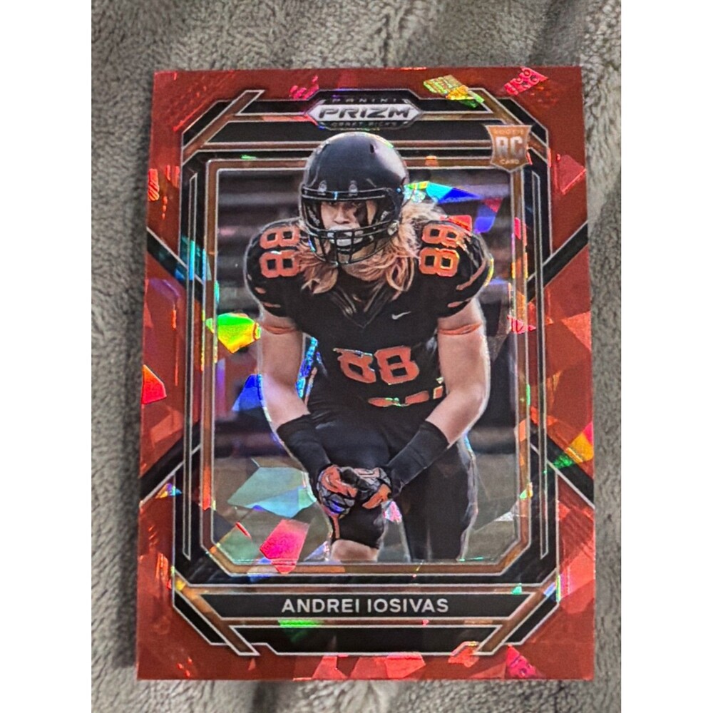 2023 Panini Prizm Draft Picks - Andrei Iosivas #196 Red Ice Prizm (RC)